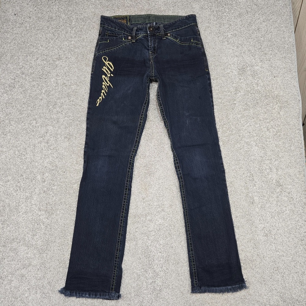 Marithe Francois‎ Girbaud Jeans Womens 30x32 Vintage Y2K distressed embroidered